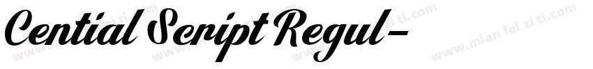 Cential Script Regul字体转换